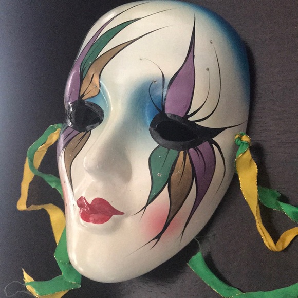 MardiGra ceramic mask - Picture 3 of 3